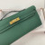 Hermes Kelly Cut 31 Swift Craie (10) Gold Hardware Dark Green