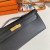 Hermes Kelly Cut 31 Epsom Jean (75) Palladium Hardware Dark Brown