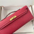 Hermes Kelly Cut 31 Swift Gold (37) Gold Hardware Red