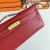 Hermes Birkin 35 Shiny Niloticus Crocodile Vert Emeraude 6Q Gold Hardware Red