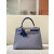 Hermes Kelly 28 Epsom Raisin(59) Palladium Hardware Agate Grey