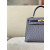 Hermes Kelly 28 Epsom Raisin(59) Palladium Hardware Agate Grey