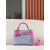 Hermes Kelly HSS 28 Epsom Bleu Saphir (73) and Bleu France (71) and Rouge Grenade(K1) Palladium Hardware Agate Grey and Tyrien Pink