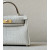 Hermes Kelly Pochette Shiny Alligator Vert Emeraude (6Q) Gold Hardware White