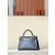 Hermes Herm&Atilde;&uml;s Birkin 20 Faubourg Sellier Beton Matte Alligator Palladium Hardware Dark Grey
