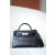 Hermes Kelly Mini Alligator Beton (8L) Palladium Hardware Black
