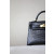 Hermes Kelly Mini Alligator Beton (8L) Palladium Hardware Black