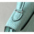 Hermes Kelly Mini Alligator Graphite (88) Palladium Hardware Mint Green