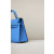 Hermes Kelly Mini Alligator Nior (89) Palladium Hardware Blue