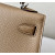 Hermes Kelly Mini Alligator Vert Comics (0Z) Palladium Hardware Dark Beige