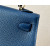 Hermes Kelly Mini Alligator Vert Dfau (6U) Gold Hardware Dark Blue