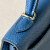 Hermes Kelly Mini Alligator Vert Dfau (6U) Gold Hardware Dark Blue
