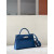 Hermes Kelly Mini Alligator Graphite (88) Gold Hardware Dark Blue