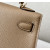 Hermes Kelly Mini Alligator Vert Emeraude (6Q) Gold Hardware Dark Beige