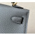 Hermes Kelly Mini Alligator Vert Emeraude (6Q) Palladium Hardware Grey