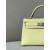 Hermes Jypsiere Mini Evercolor Beton(8L) Gold Hardware Yellow