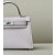 Hermes Kelly Mini Epsom Bleu Brighton (7E) Gold Hardware Light Pink