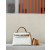 Hermes Jypsiere Mini Evercolor Etoupe(18) Gold Hardware White