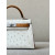 Hermes Jypsiere Mini Evercolor Etoupe(18) Gold Hardware White