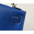 Hermes Kelly Mini Epsom Vert Amande (63) Palladium Hardware Dark Blue