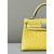 Hermes Jypsiere Mini Swift Bleu Jean(75) Palladium Hardware Yellow