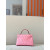 Hermes 24/24 Mini 21 Evercolor And Swift Etoupe (18) Gold Hardware Pink