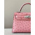 Hermes 24/24 Mini 21 Evercolor And Swift Etoupe (18) Gold Hardware Pink
