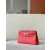 Hermes Kelly Pochette Epsom Jaune Amber (9D) Palladium Hardware Red