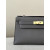 Hermes Kelly Pochette Epsom Craie (10) Gold Hardware Dark Brown
