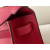 Hermes Kelly Pochette Swift Gris Perle (80) Palladium Hardware Red