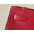 Hermes Kelly Pochette Swift Gris Perle (80) Palladium Hardware Red