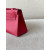 Hermes Kelly Pochette Swift Gris Perle (80) Palladium Hardware Red