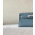 Hermes Kelly Pochette Swift Jaune Poussin (1Z) Gold Hardware Blue
