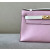 Hermes Kelly Pochette Alligator Gris Tourterelle (81) Palladium Hardware Light Pink