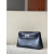 Hermes Kelly Pochette Alligator Rose Extreme (I6) Palladium Hardware Black