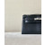 Hermes Kelly Pochette Alligator Rose Extreme (I6) Palladium Hardware Black