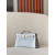 Hermes Kelly Pochette Alligator Rose Sheherazade (J5) Gold Hardware Grey
