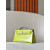 Hermes Kelly Pochette Alligator Vert Fonce (67) Palladium Hardware Yellow