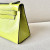 Hermes Kelly Pochette Alligator Vert Fonce (67) Palladium Hardware Yellow