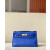 Hermes Kelly Pochette Epsom Rose Pourpre (L3) Gold Hardware Dark Blue