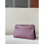 Hermes Kelly Pochette Ostrich Rose Sakura (3Q) Palladium Hardware Burgundy Red