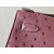 Hermes Kelly Pochette Ostrich Rose Sakura (3Q) Palladium Hardware Burgundy Red