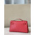 Hermes Kelly Pochette Ostrich Vert Vertigo (U4) Gold Hardware Red