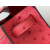 Hermes Kelly Pochette Ostrich Vert Vertigo (U4) Gold Hardware Red