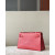 Hermes Kelly Pochette Swift Gris Mouette (4Z) Gold Hardware Red