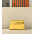 Hermes Kelly Pochette Epsom Nior (89) Palladium Hardware Yellow