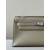Hermes Kelly Pochette Ostrich Etoupe (18) Gold Hardware Dark Beige