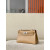 Hermes Kelly Pochette Swift New Bleu Jean (D2) Palladium Hardware Brown
