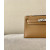Hermes Kelly Pochette Swift New Bleu Jean (D2) Palladium Hardware Brown
