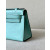 Hermes Kelly Pochette Swift Rouge H (55) Palladium Hardware Blue